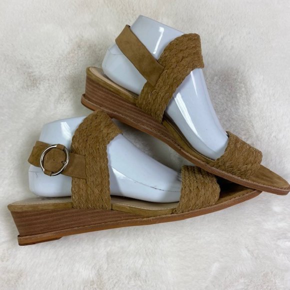 LIKE NEW Vince Camuto "Raner" Demi Wedge‎ Tipsy Taupe Sandals, size 11 - Picture 6 of 13